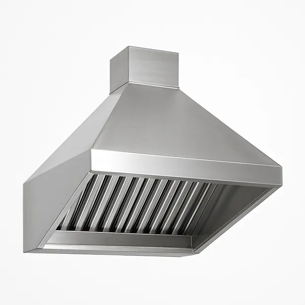 Зонт вытяжной вентиляционный медный островной купольный