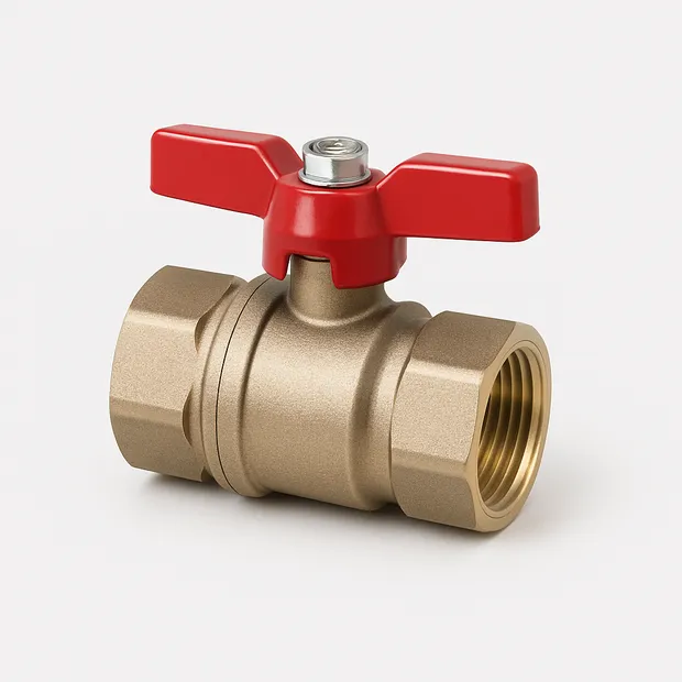 Кран цилиндрический стальной двухходовой резьбовой DIESSE